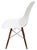 Late 20th Century Modern Walnut & Molded Plastic Eames for Herman Miller White Shell Chair For Sale - Image 5 of 18