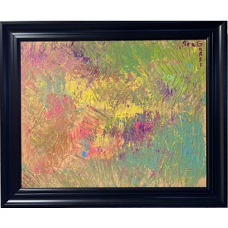 Original Abstract Painting on Canvas by Serg Graff "Spring", Coa, Framed For Sale