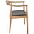 Hans Wegner The Chair, model JH503, with a frame of oak and a seat upholstered in black leather. The chair is from the...