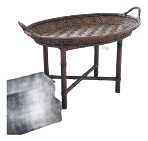 Polo Ralph Lauren Rattan Tray Table or Side Table or Coffee Table With Detachable Top 39"x25.5"x22"H