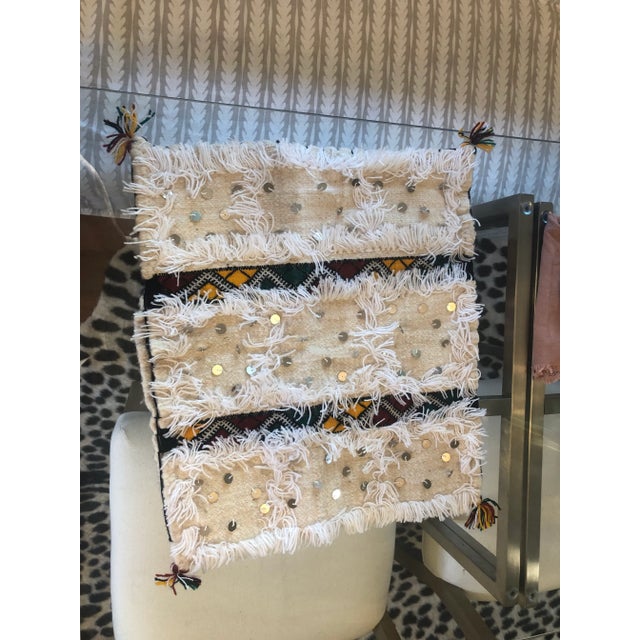 Textile Handmade Moroccan Pillow Cover For Sale - Image 7 of 7