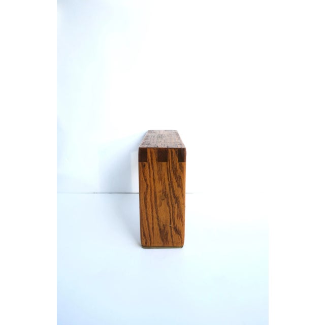 Oak Stand, Small, Cocktail, Plant, Circa Late-20th Century For Sale - Image 10 of 12