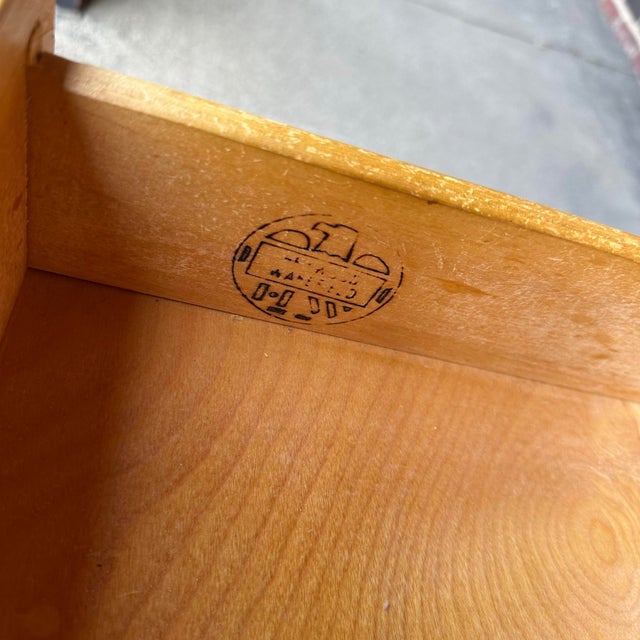 Heywood-Wakefield M196 Wheat Sideboard Hutch Midcentury Modern For Sale - Image 12 of 12