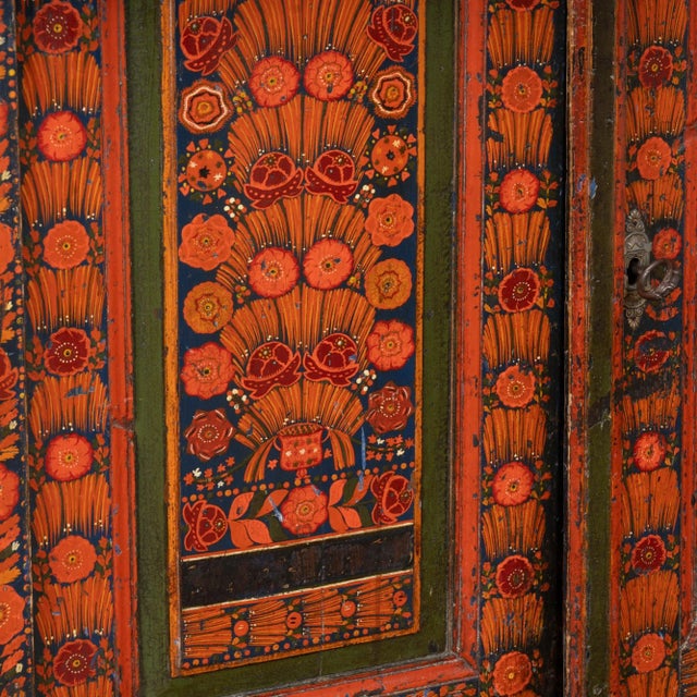 Late 19th Century Highly Painted Pine Sideboard Cabinet, Hungary For Sale - Image 11 of 14