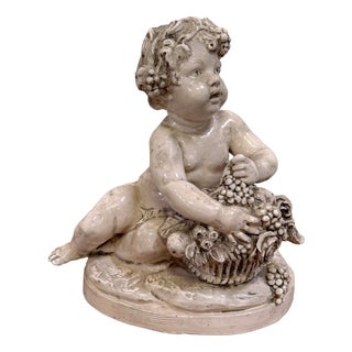 Lebrun, Putti in Glazed Terracotta, 1800s, Ceramic For Sale
