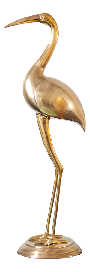 Flamingo Sculpture, 1970s, Brass