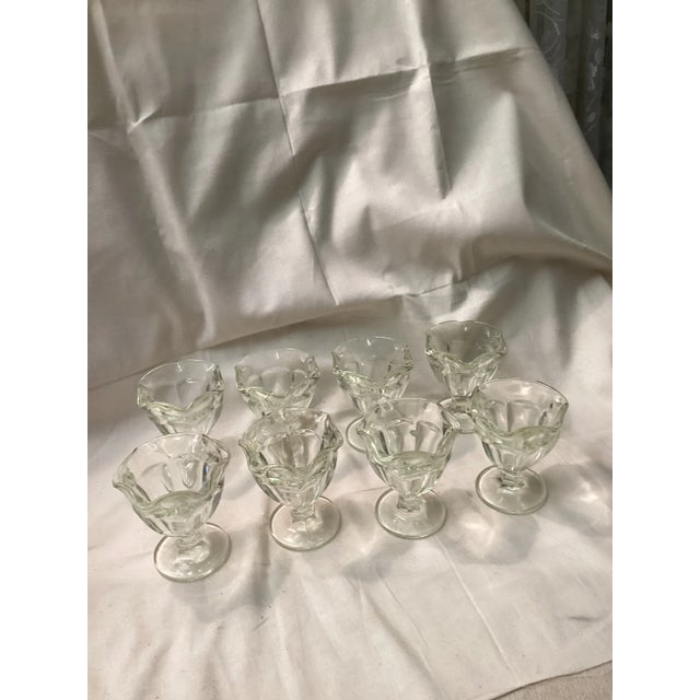 These eight delightful vintage soda fountain glasses are perfect for re-creating that nostalgic ice cream parlor feel ride...