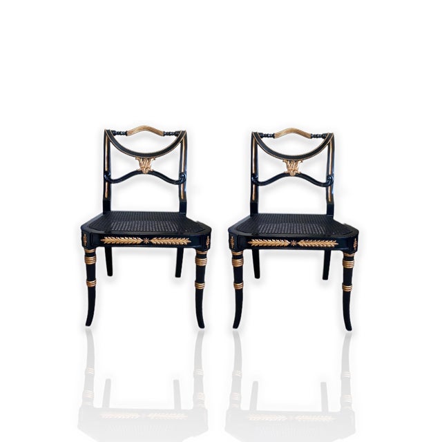 Theodore Alexander Side Chairs a Pair Chairish