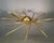 Large Shanghai Brass Chandelier attributed to Stilnovo, 1950s For Sale - Image 6 of 15