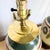 Vintage Green Gold and Cream Hand Painted Table Lamps - A Pair For Sale In Miami - Image 6 of 7