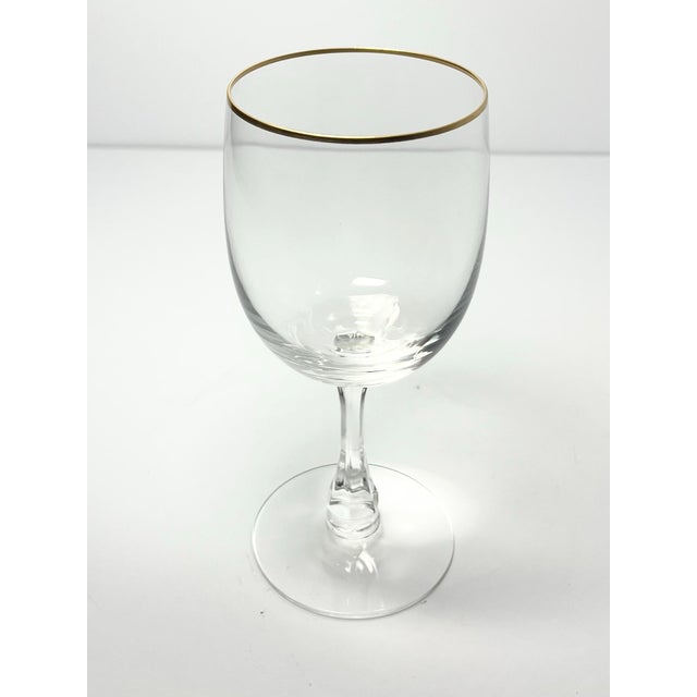 1960s 1960s Fostoria “Classic Gold” Set of 6 Water Glasses For Sale - Image 5 of 6