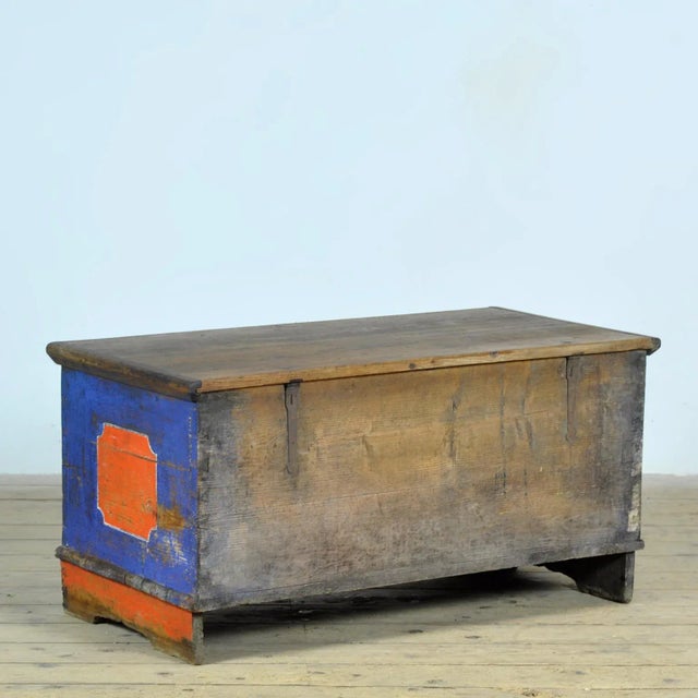 Folk Art Wedding Chest, 1901 For Sale - Image 12 of 13