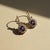 Not Yet Made - Made To Order Art Nouveau Amethyst Flower and Leaf Drop Earrings, Silver, Gold, Pair For Sale - Image 5 of 10