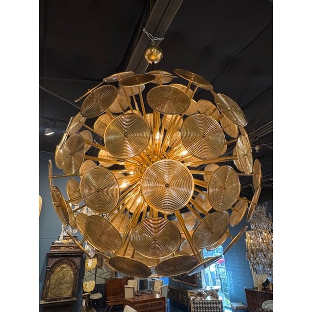 Mid-Century Modern Murano Sputnik Chandelier For Sale - Image 3 of 5