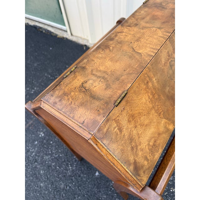Antique Walnut and Burlwood Dough Box or Storage Table For Sale - Image 10 of 12