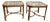 Mid 20th Century Mid Century Glass Top Bamboo Side Tables - Celerie Kemble Style Mid Century Modern Glamour For Sale - Image 5 of 11
