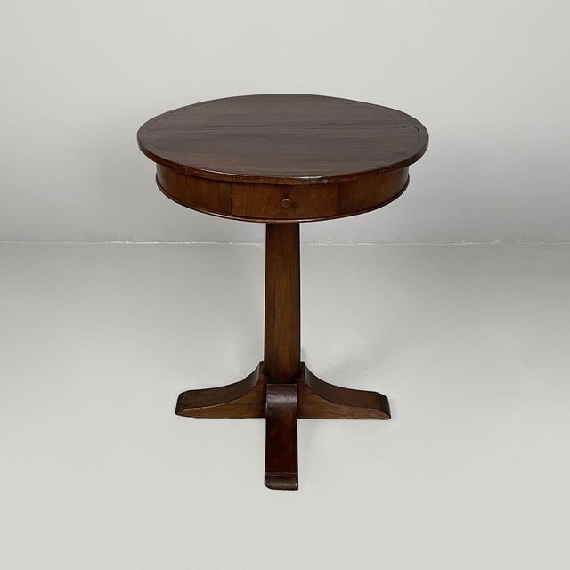 Italian Wooden Round Dining Table, 1930s For Sale - Image 17 of 17