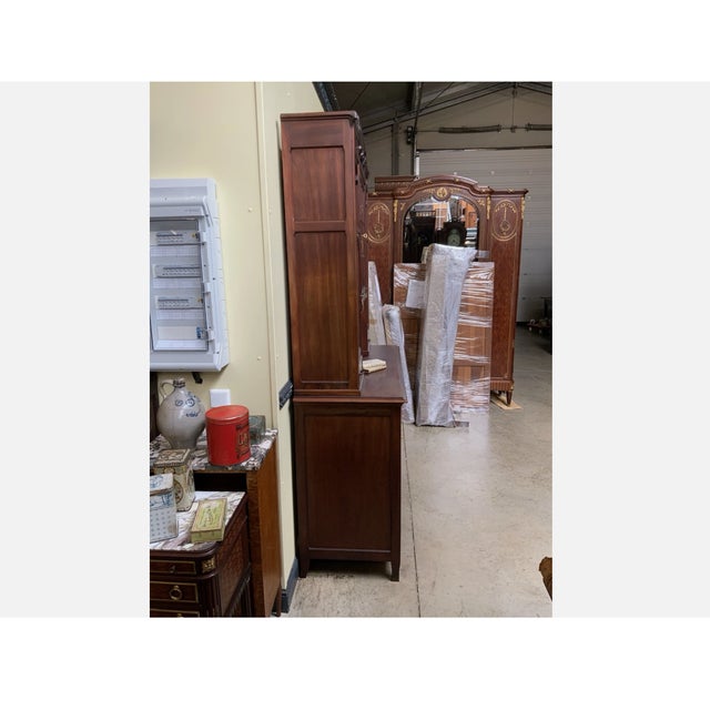 Brown Antique Art Nouveau Cabinet, 1910 For Sale - Image 8 of 10