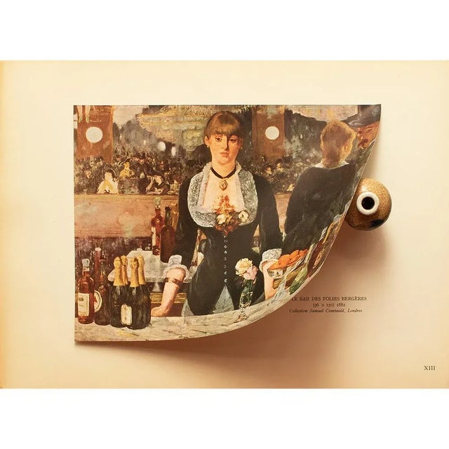 The School of Paris 1949 After Edouard Manet "A Bar at the Folies-Bergère" First Edition Parisian Print For Sale - Image 3 of 8