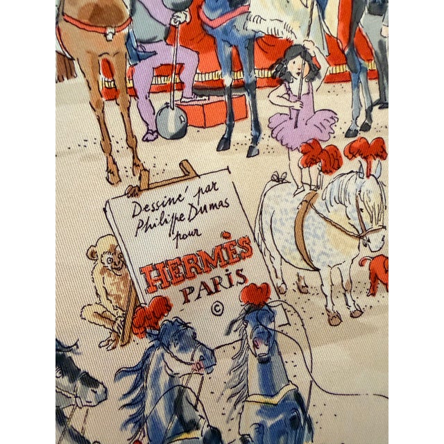 Hermès Le Cirque Molier 2004 Silk Scarf Designed by Dumas Philippe For Sale - Image 11 of 12