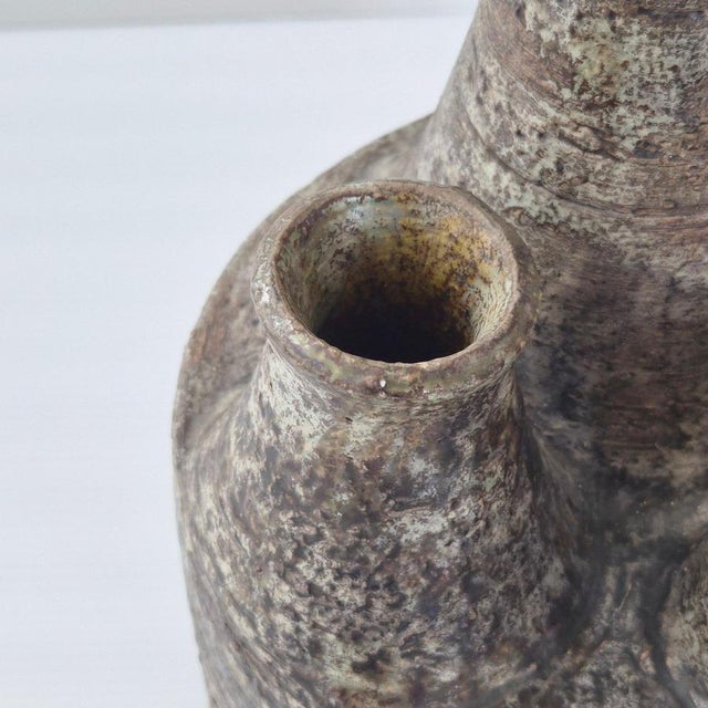 Vintages Stoneware Trilobe Vase from La Borne, 1960s For Sale - Image 4 of 11