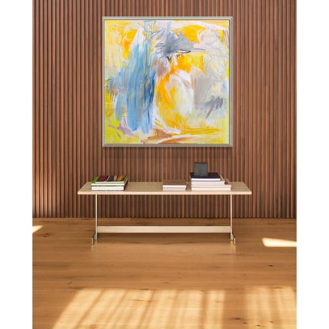 "Sun Shower" by Trixie Pitts Large Abstract Expressionist Oil Painting For Sale - Image 10 of 12