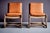 Textile Oak and Aniline Leather Lounge Chair, Germany, 1940s For Sale - Image 7 of 14