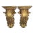 Vintage Italian Gold Leaf Wall Brackets. A Pair For Sale