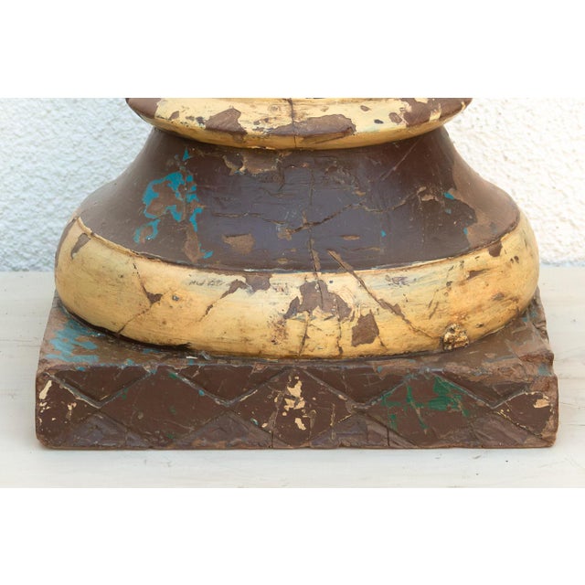 19th Century 19th Century Colonial Teak Pedestal For Sale - Image 5 of 9