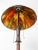Brown Antique Carved Wood Floor Lamp With Glass Shade For Sale - Image 8 of 11