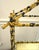 Italian Faux Bamboo Leopard Tole Etagere For Sale - Image 10 of 10