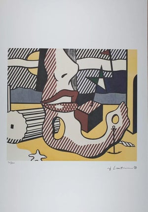 1980s After Roy Lichtenstein "A Bright Night" Limited Edition Lithograph