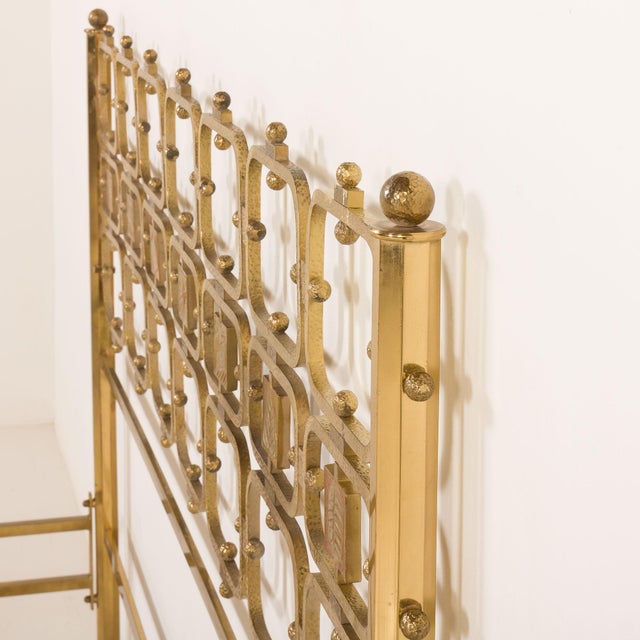 Italian Brass Bed by Ciansky, Shelba, and Luciano Frigerio for Frigerio Di Desio, 1960s For Sale - Image 6 of 18