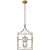 Gramercy Medium Lantern in Gilded Iron Designer: Chapman & Myers Canopy: 6" Round Mounting: Chain Shade Detail: No Option...