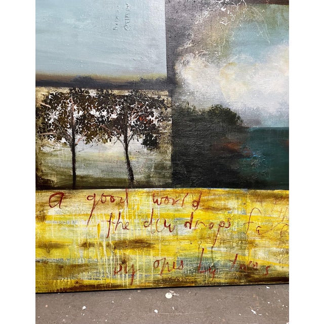 Textile Cheryl Warrick, Abstract Mixed Media Painting African American Woman Artist Cheryl Warrick, 1999 For Sale - Image 7 of 18