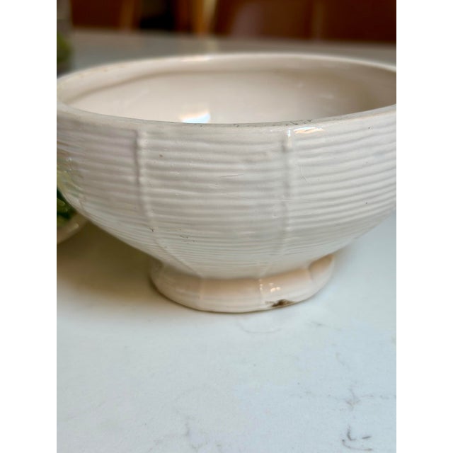 Ceramic Vintage Italian Majolica Style Lemon and Orange Lidded Topiary Jar For Sale - Image 7 of 9