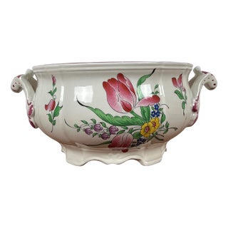 Soup Tureen with Handle from KG Lunéville, 1950 For Sale