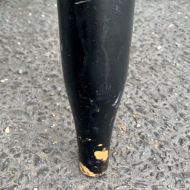 Black 1970s Vintage Hitchcock Bench For Sale - Image 8 of 12