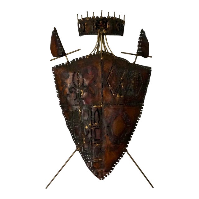 1960's Brutalist Wall Sculpture For Sale