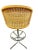 Daystrom 1970s Pair Vintage Daystrom Wicker and Chrome Barstools For Sale - Image 4 of 12