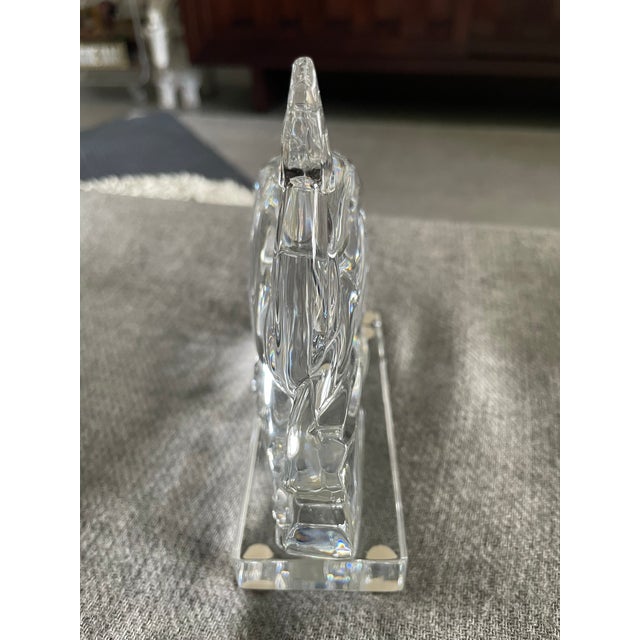 Authentic Baccarat crystal figurine commonly referred to as "Les Biches" (The Does / Grazing Deer Group). This specific...