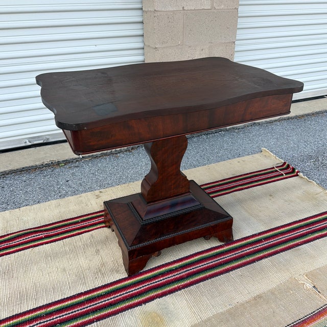 Antique American Victorian-Empire Mahogany Parlour Table, Circa 1840s For Sale - Image 11 of 12