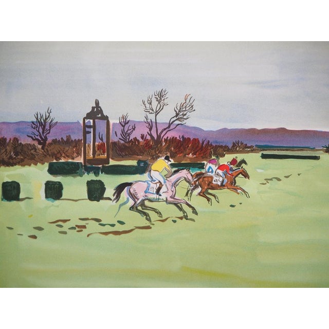 Yves Brayer (1907-1990) Obstacle Course Original color lithograph Signed in pencil Limited edition of 250 (this is number...