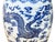 10" Chinese Blue White Porcelain Double Dragons Round Shape Stand Display Art For Sale - Image 14 of 18