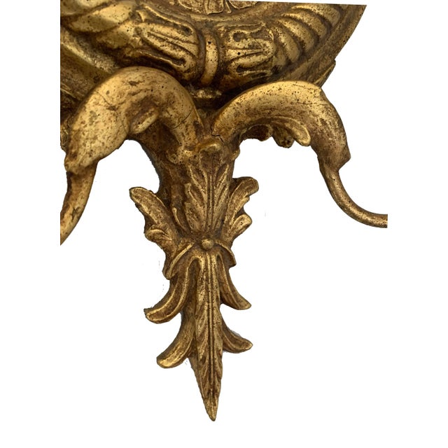 Featuring an eagle and beautifully decorated candle holders, this Girandole mirror comes complete with a convex mirror and...