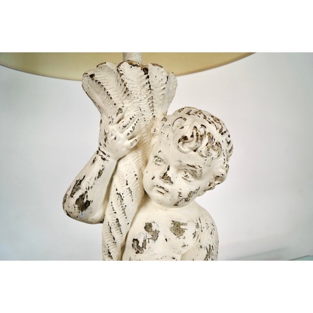 Sculpture Materials 1960s Poured Concrete Greek Figural Table Lamp For Sale - Image 7 of 12