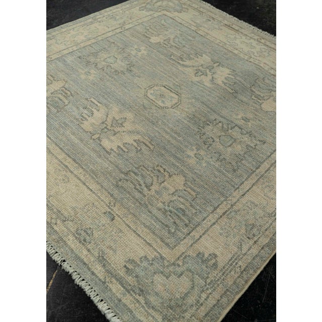 Textile Oushak Square Rug 3' x 3'2" #21354 For Sale - Image 7 of 8