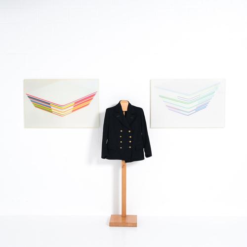 These wall mounted artworks move between the appearance of graphic work and that of material expression. The pieces...