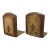 Pair of Italian Florentine Gilt Wood Bookends, Mid-Century Modern For Sale