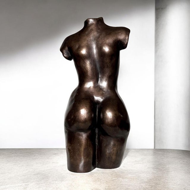 Bronze Female Torso by Jorda For Sale - Image 6 of 12